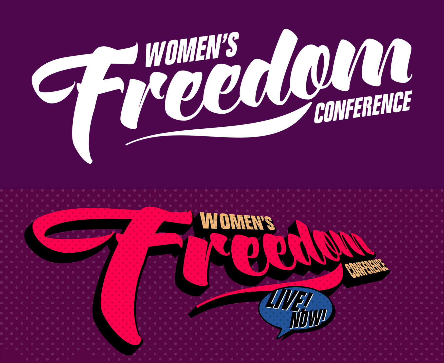 Women's Freedom Conference logos